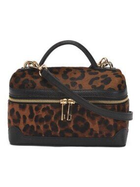CHEVAL Made In Italy Leather Trim Vanity Case